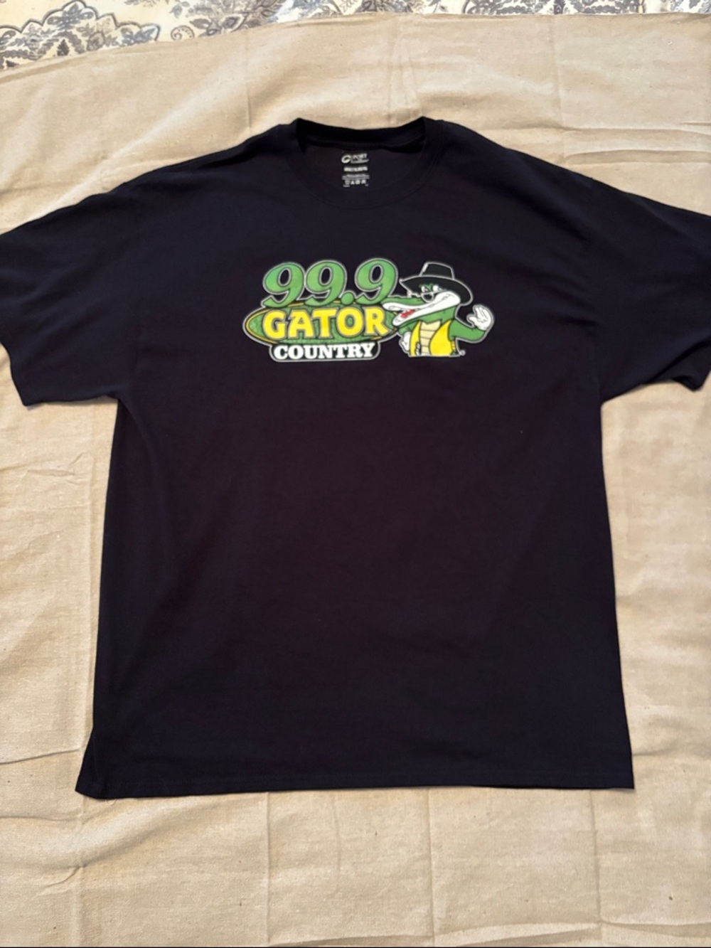 99.9 Gator Country Black Graphic Tee Florida XL